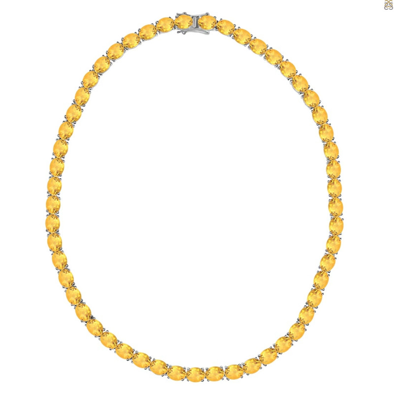 Citrine Necklace Cit-RDN-106.