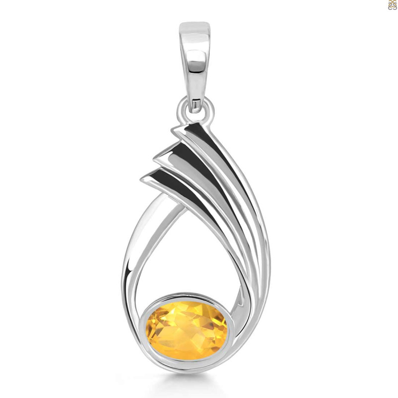 Citrine Pendant CIT-RDP-131.