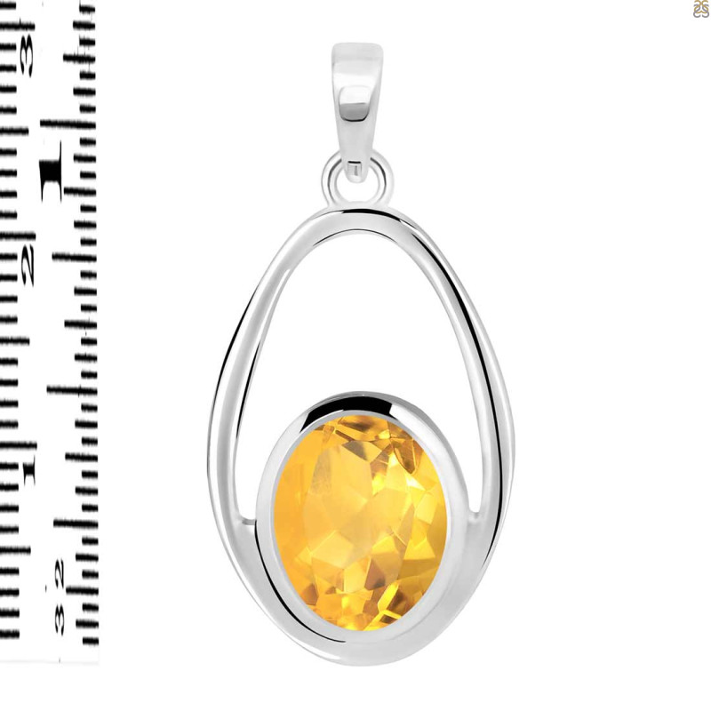Citrine Pendant CIT-RDP-140.