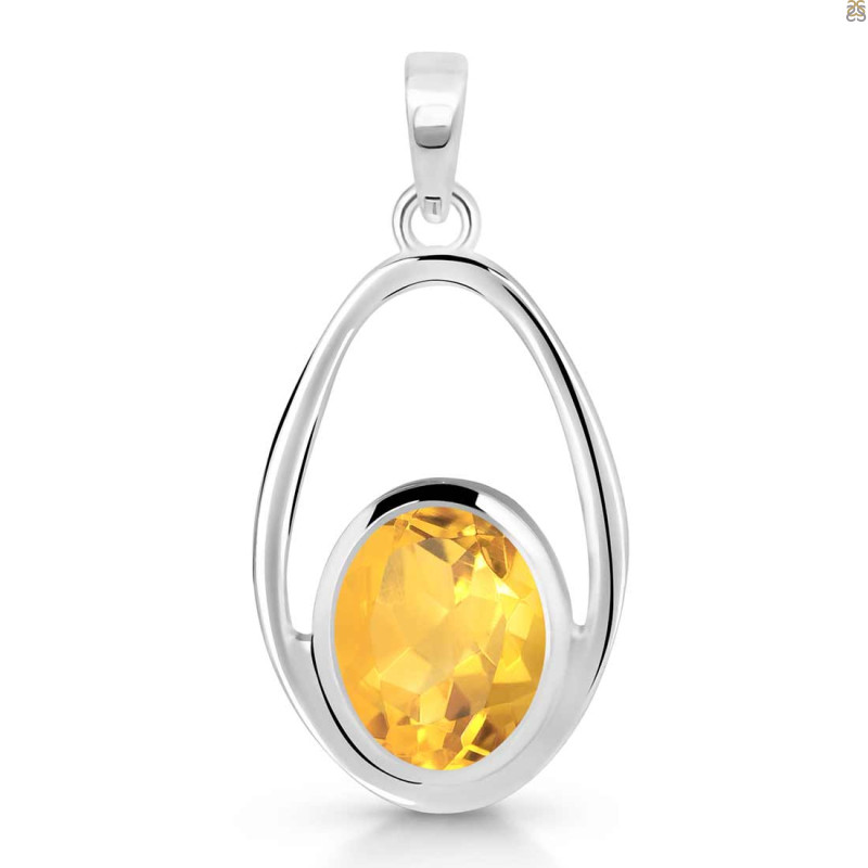 Citrine Pendant CIT-RDP-140.