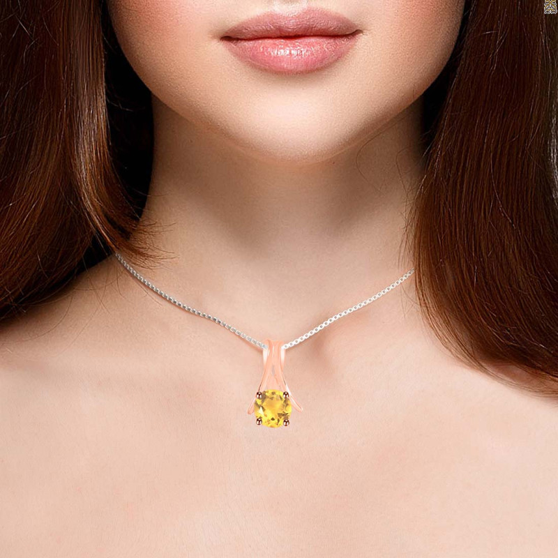 Citrine Pendant CIT-RDP-213.