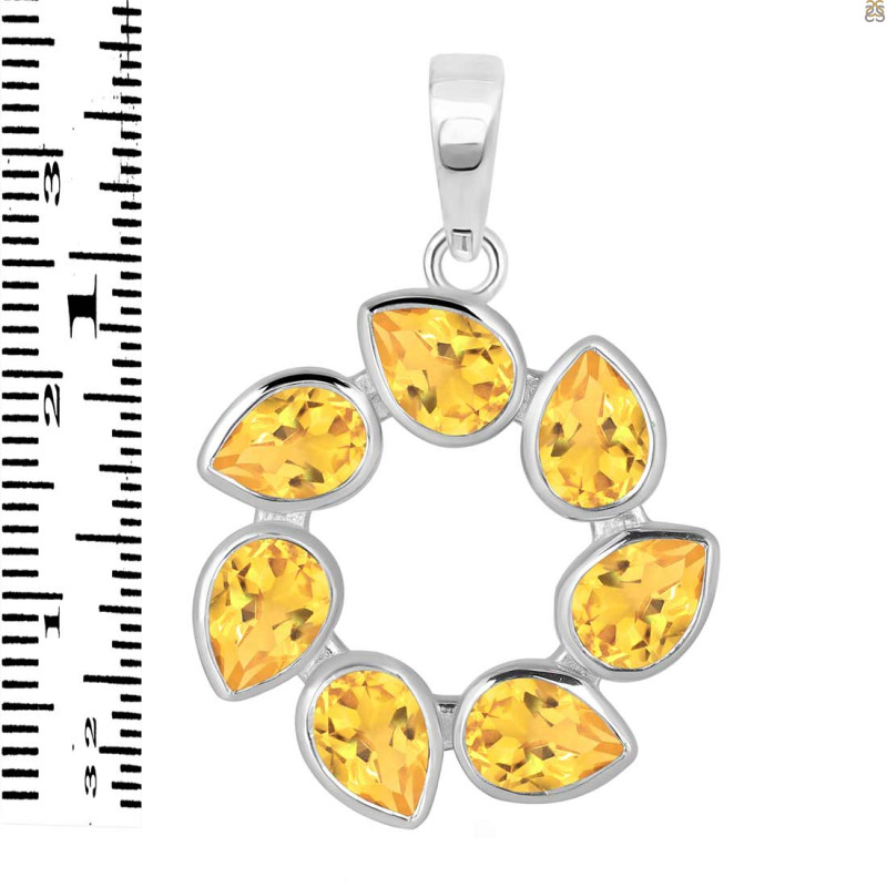 Citrine Pendant CIT-RDP-25.