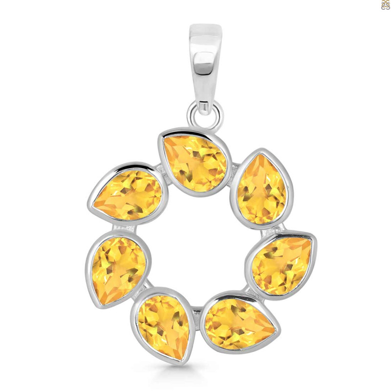 Citrine Pendant CIT-RDP-25.