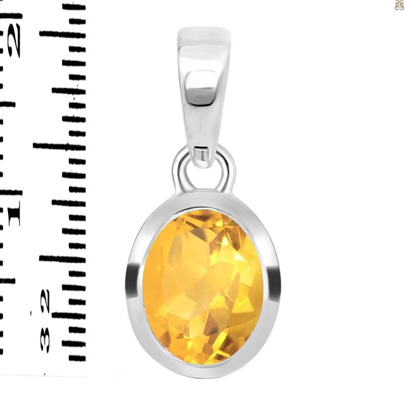 Citrine Pendant CIT-RDP-380.