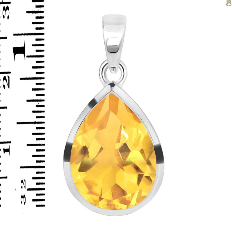 Citrine Pendant CIT-RDP-454.