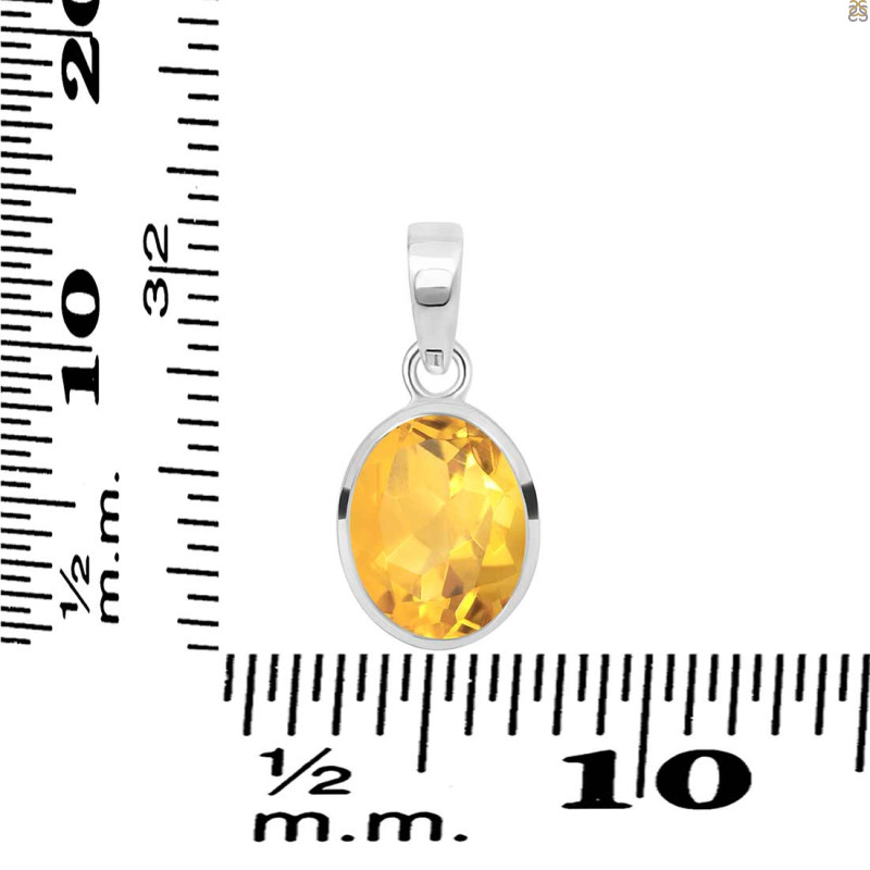 Citrine Pendant CIT-RDP-466.