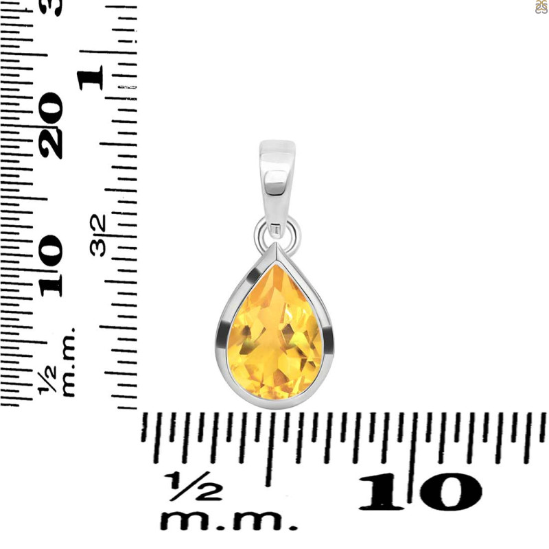 Citrine Pendant CIT-RDP-468.