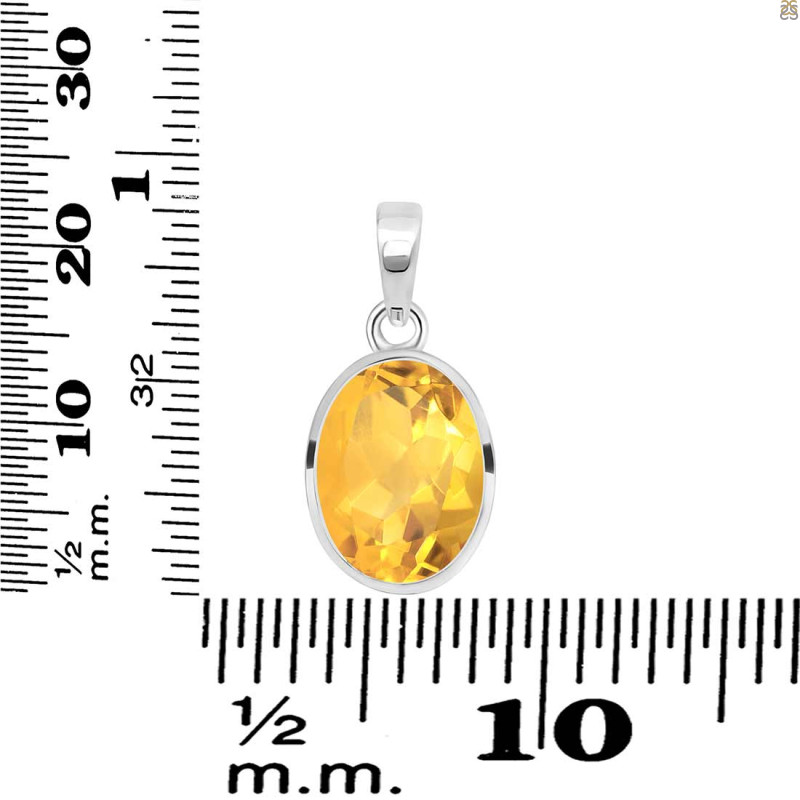 Citrine Pendant CIT-RDP-471.