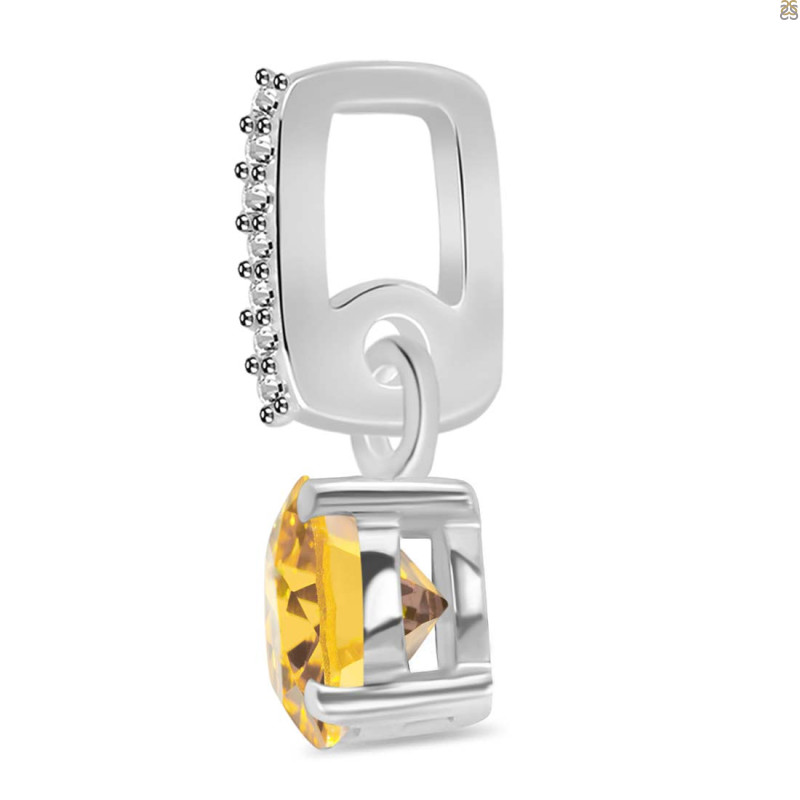 Citrine & White Topaz Pendant