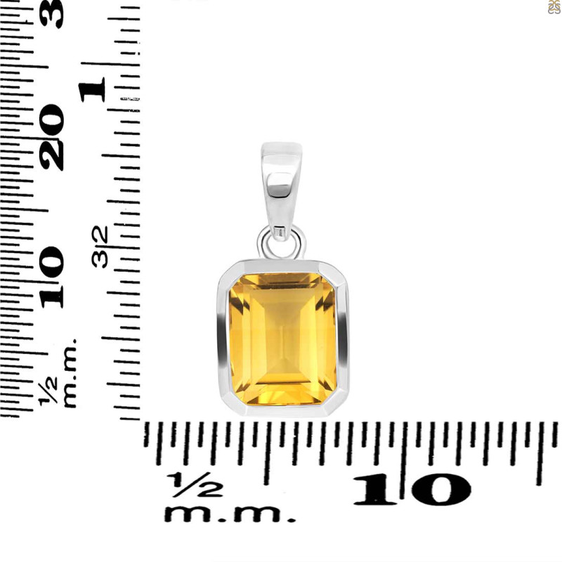 Citrine Pendant CIT-RDP-738.