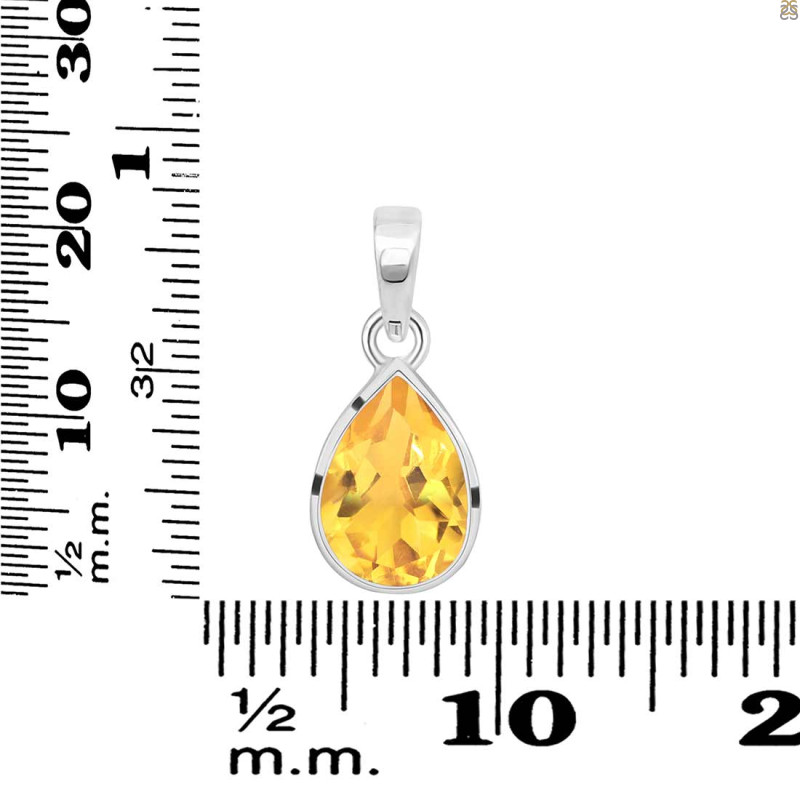 Citrine Pendant CIT-RDP-790.
