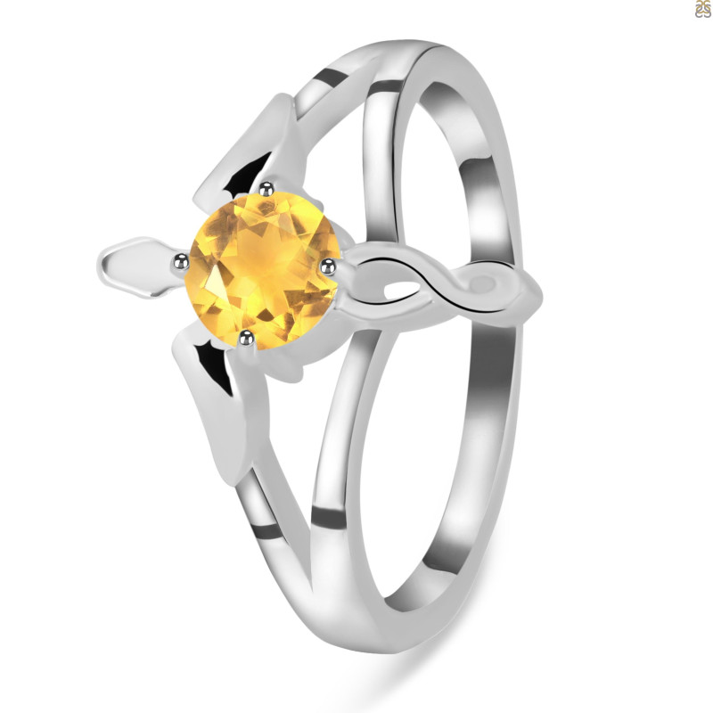 Citrine Angel Ring