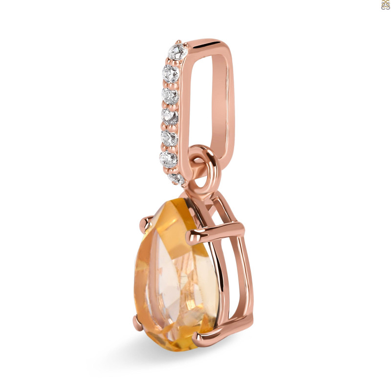 Citrine & White Topaz Pendant CIT-RP-76.