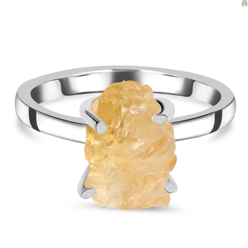 Citrine Raw Crystal Ring CIT-RR-200.