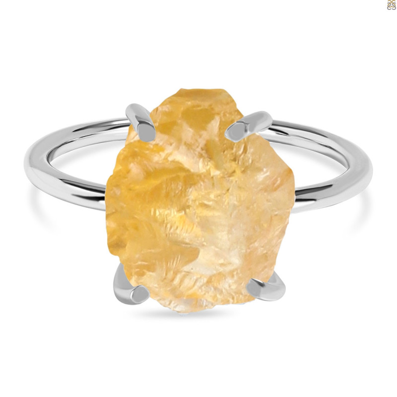 Citrine Raw Crystal Ring CIT-RR-347.