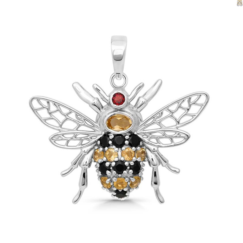 Silver Bee Pendant RDP-159.