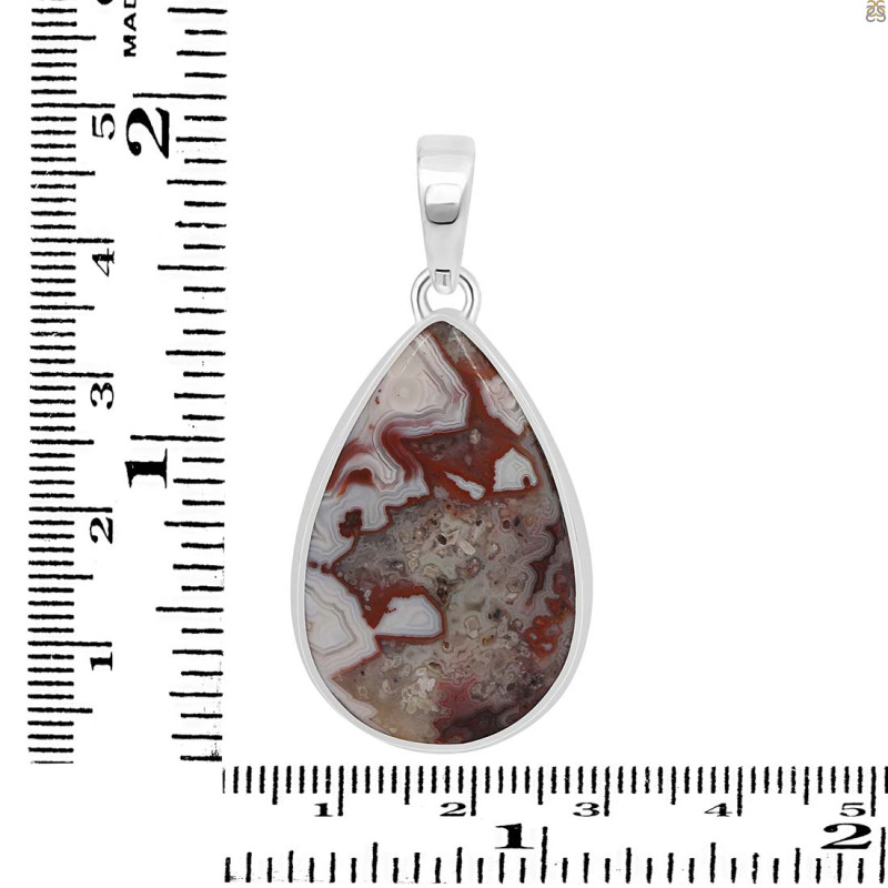 Crazy Lace Agate Pendant-SP CLA-1-12
