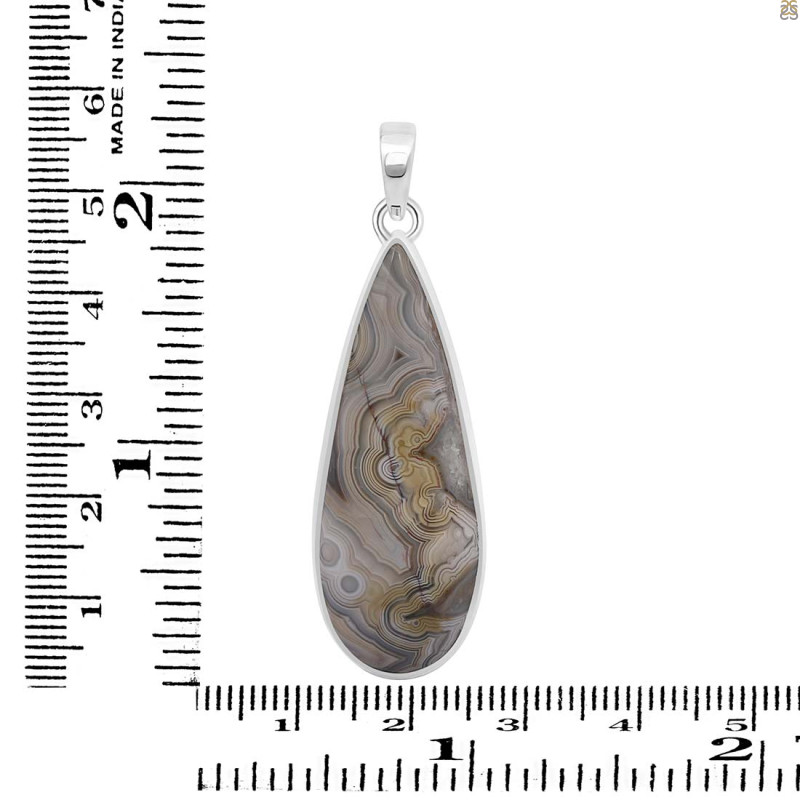 Crazy Lace Agate Pendant-SP CLA-1-15