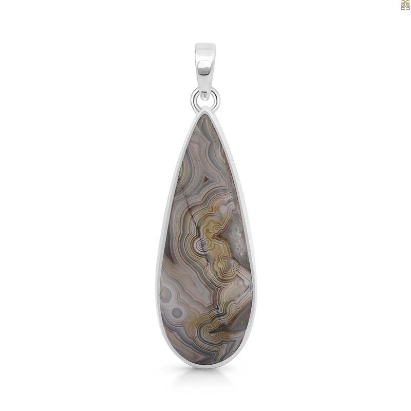 Crazy Lace Agate Pendant-SP CLA-1-15