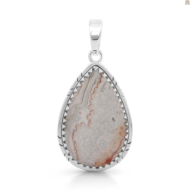 Crazy Lace Agate Pendant-SP CLA-1-27