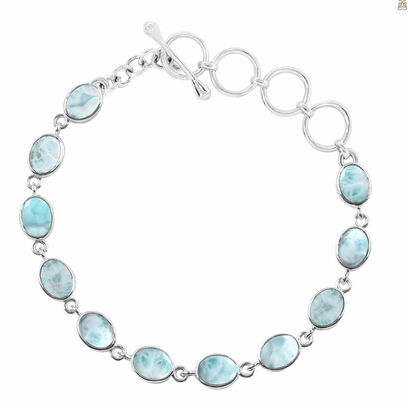 Close Out Larimar Bracelet LAR-CO-RDB-114-CAB.