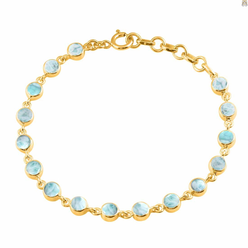 Close Out Larimar Bracelet LAR-CO-RDB-118-CAB.