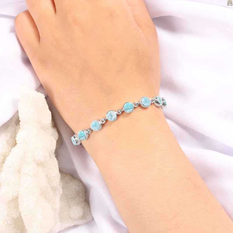 Close Out Larimar Bracelet LAR-CO-RDB-118-CAB.