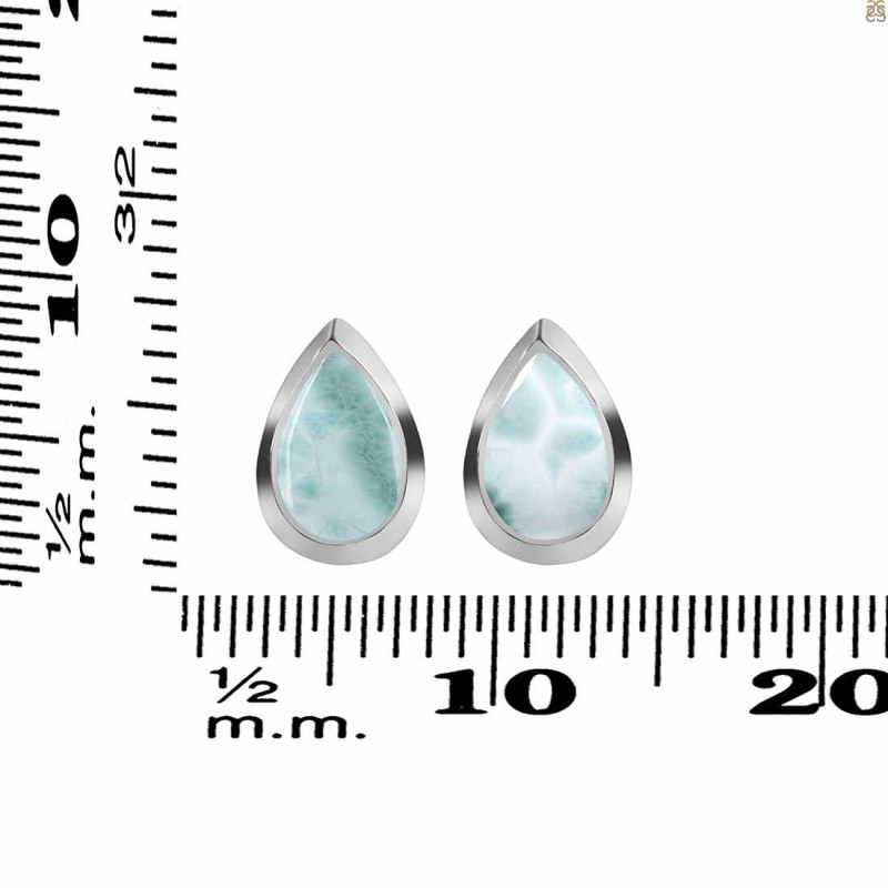 Close Out Larimar Stud Earring LAR-CO-RDE-1111.