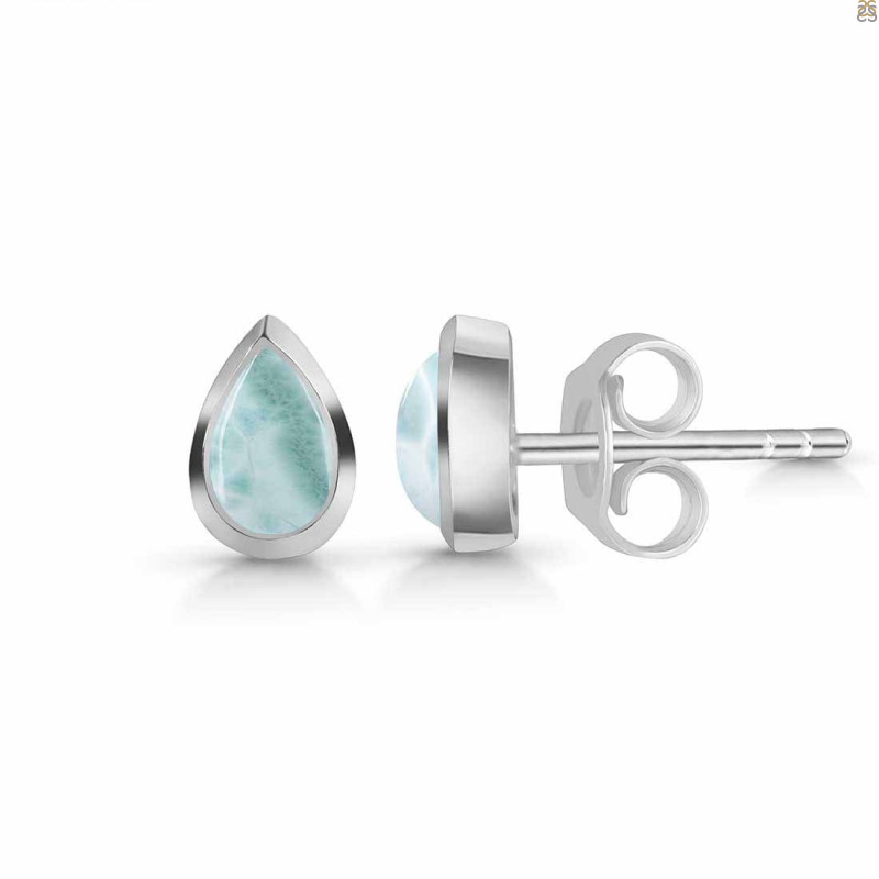 Close Out Larimar Stud Earring