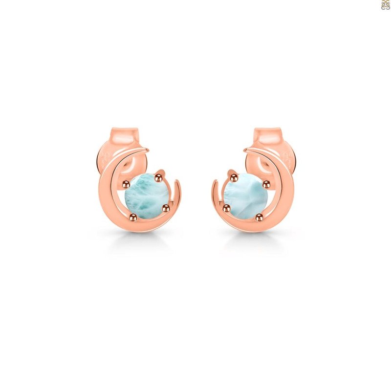 Close Out Larimar Stud Earring  LAR-CO-RDE-1273.