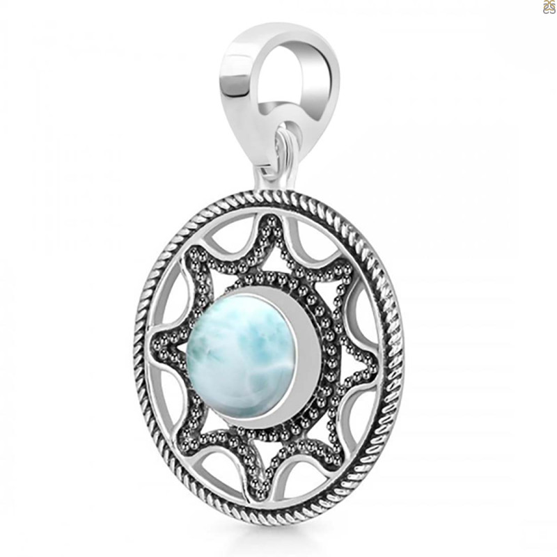 Close Out Larimar Pendant LAR-CO-RDEP-200.