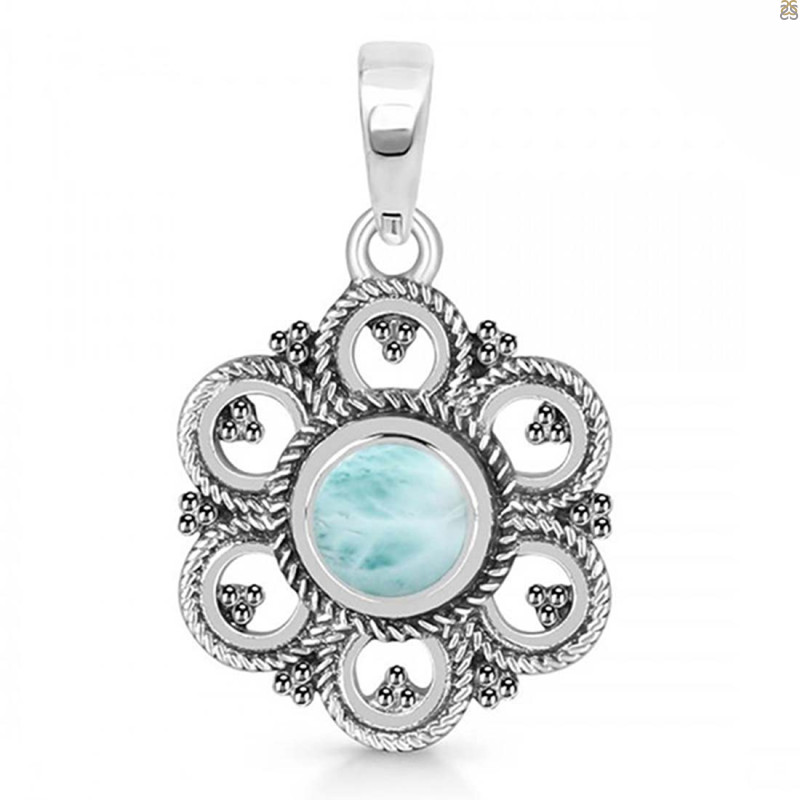 Close Out Larimar Pendant LAR-CO-RDEP-204.