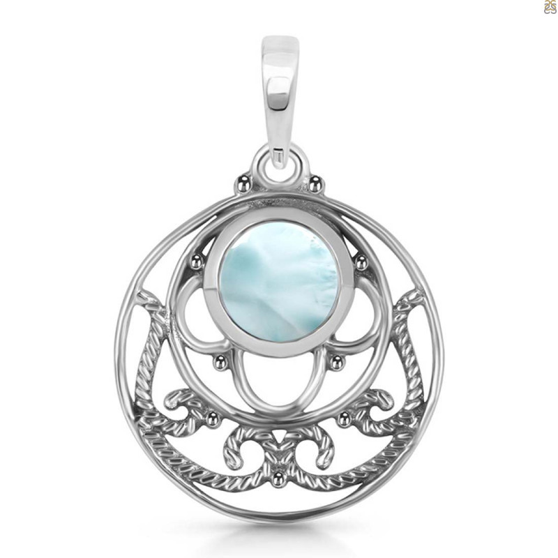 Close Out Larimar Pendant LAR-CO-RDEP-84.