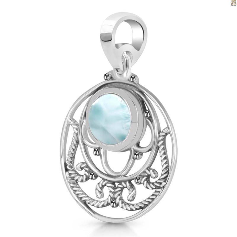 Close Out Larimar Pendant LAR-CO-RDEP-84.