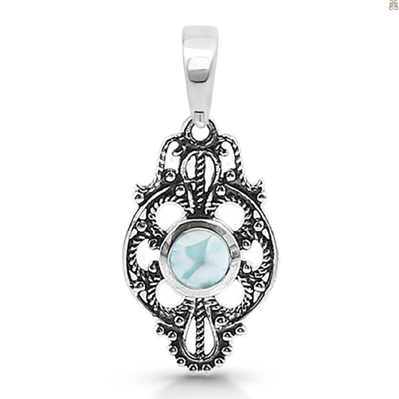 Close Out Larimar Pendant LAR-CO-RDEP-85.