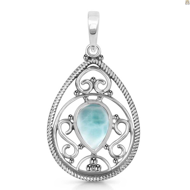 Close Out Larimar Pendant LAR-CO-RDEP-87.