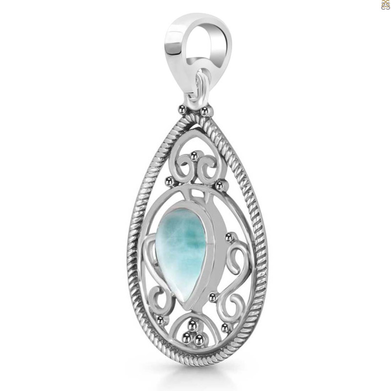 Close Out Larimar Pendant LAR-CO-RDEP-87.
