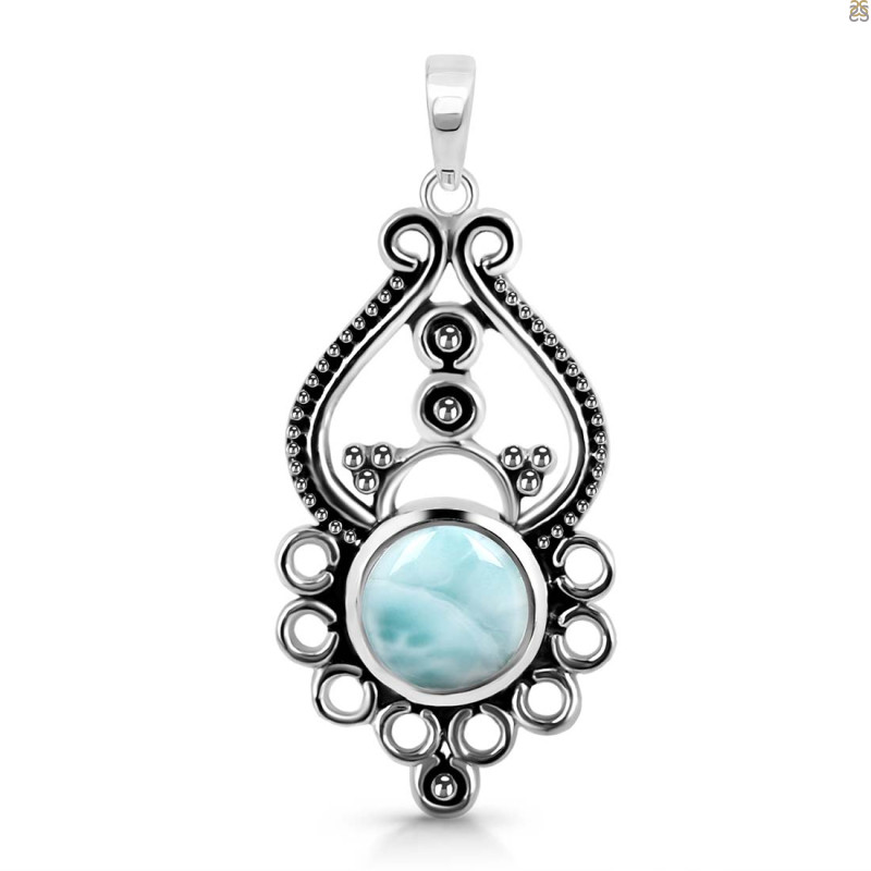 Close Out Larimar Pendant LAR-CO-RDEP-90.