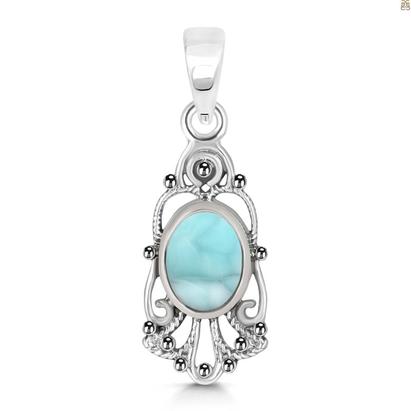 Close Out Larimar Pendant LAR-CO-RDEP-95.