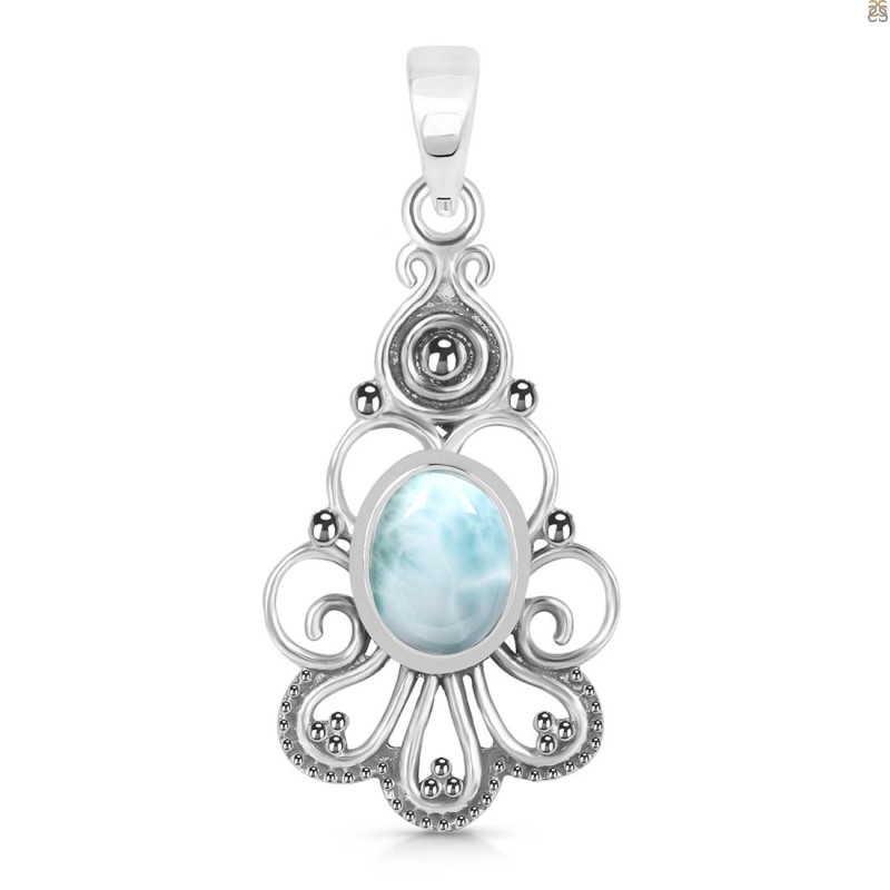 Close Out Larimar Pendant LAR-CO-RDEP-96.
