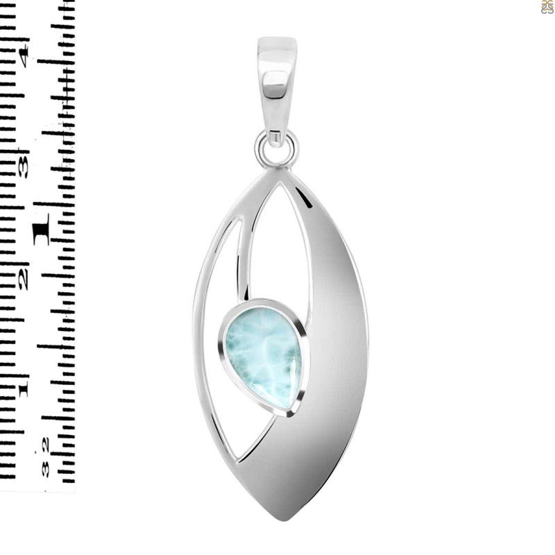 Close Out Larimar Pendant LAR-CO-RDP-125.