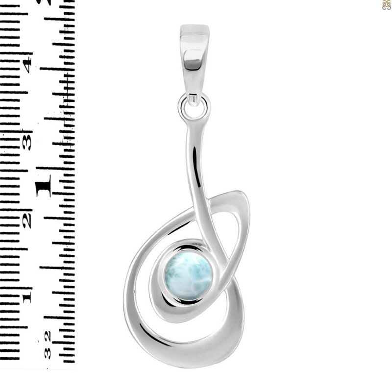 Close Out Larimar Pendant LAR-CO-RDP-129.