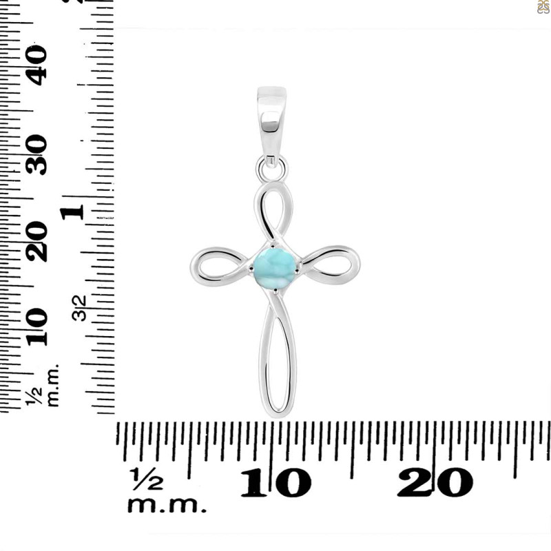 Close Out Larimar Pendant LAR-CO-RDP-215.