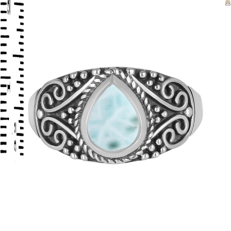 Close Out Larimar Ring LAR-CO-RDR-1107.