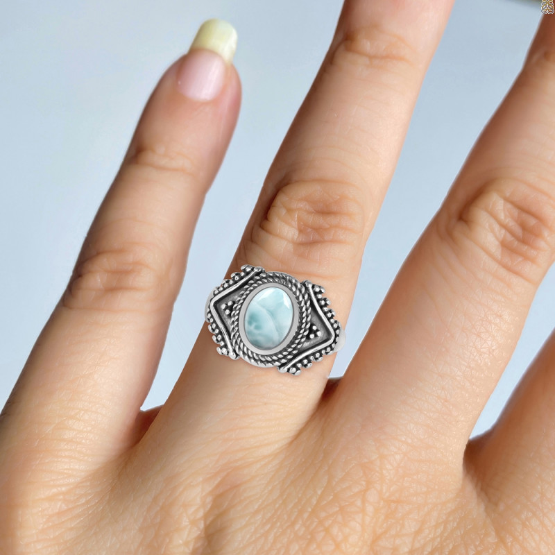 Close Out Larimar Ring LAR-CO-RDR-1114.