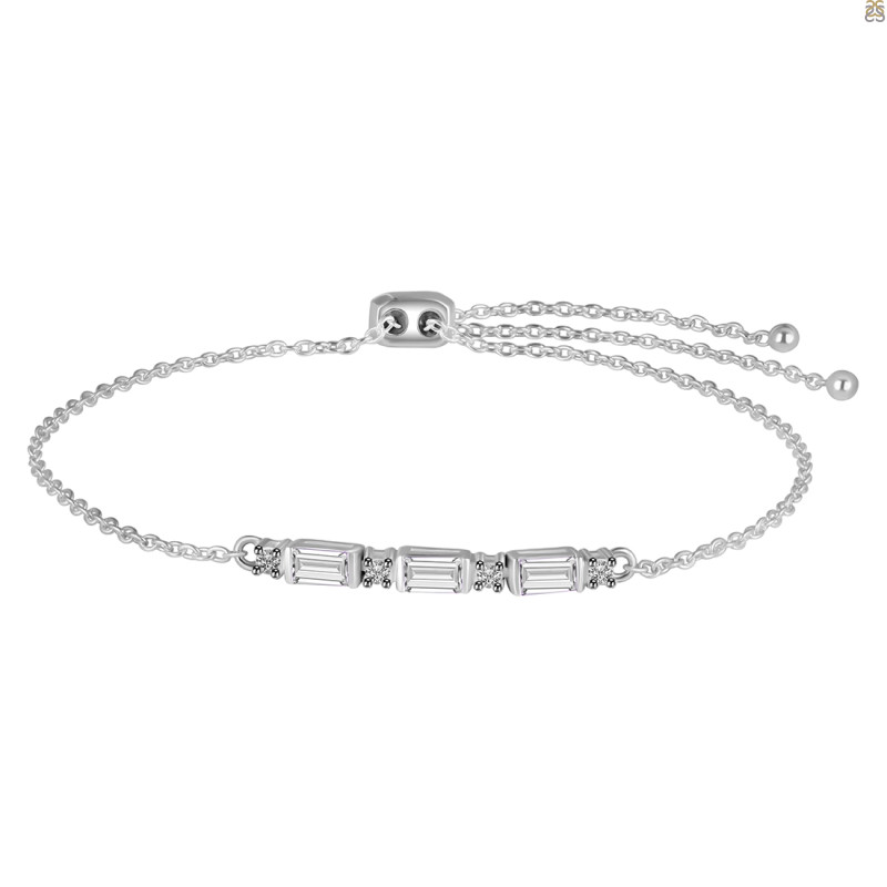 Crystal & White Topaz Bracelet CST-RDB-139.