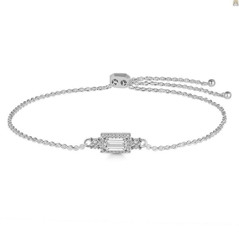 Crystal & White Topaz Bracelet CST-RDB-140.