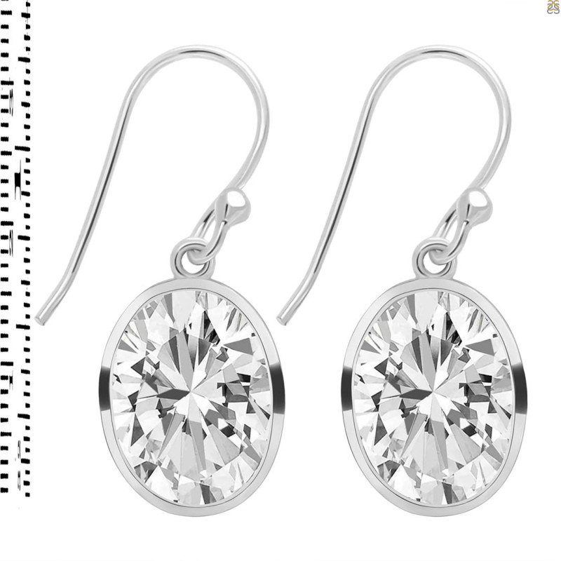 Crystal Quartz Earring CST-RDE-1246.