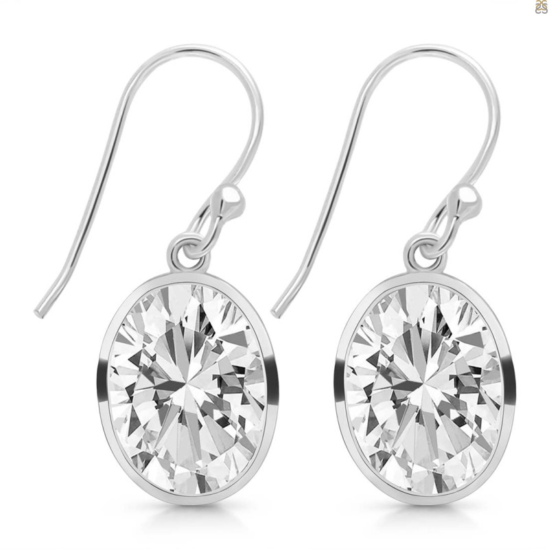 Crystal Quartz Earring CST-RDE-1246.