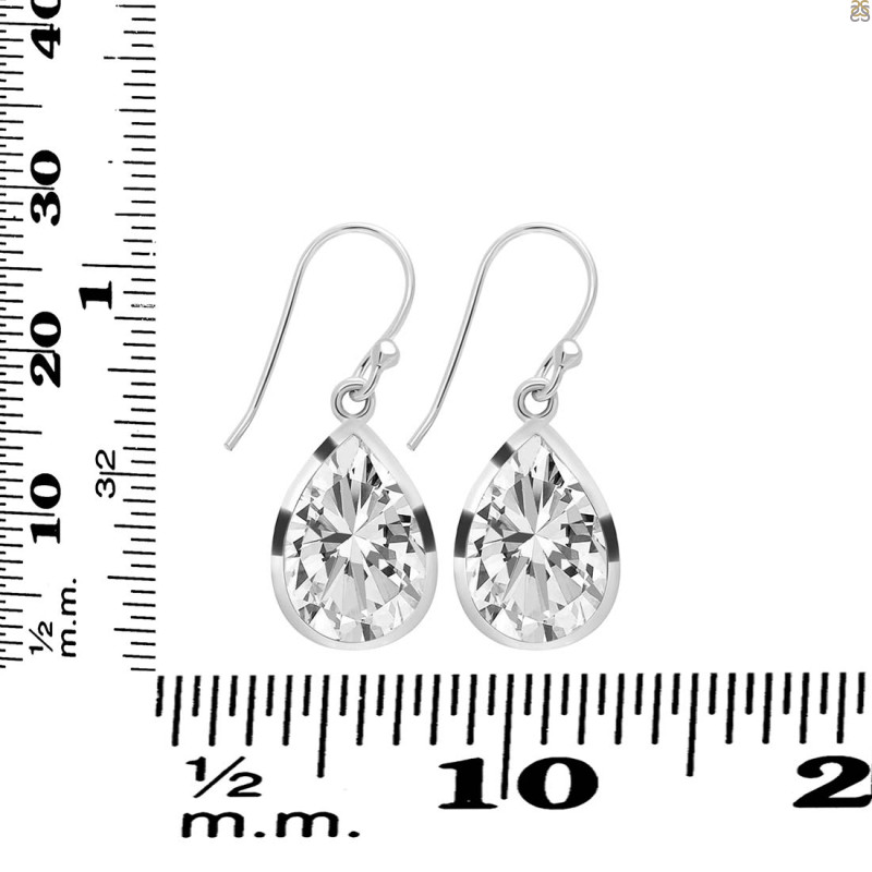 Crystal Quartz Earring CST-RDE-1252.